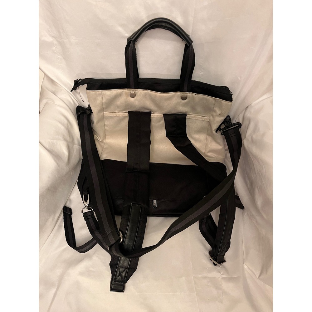 Sherpani Camden Convertible Backpack Tote Cream Black